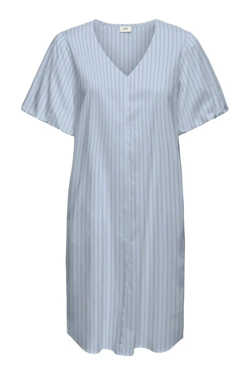 JDY - Jdymio 2/4 Mididress Dia - 5049556 Cashmere Blue 01-02-26 White & Toasted Coconut