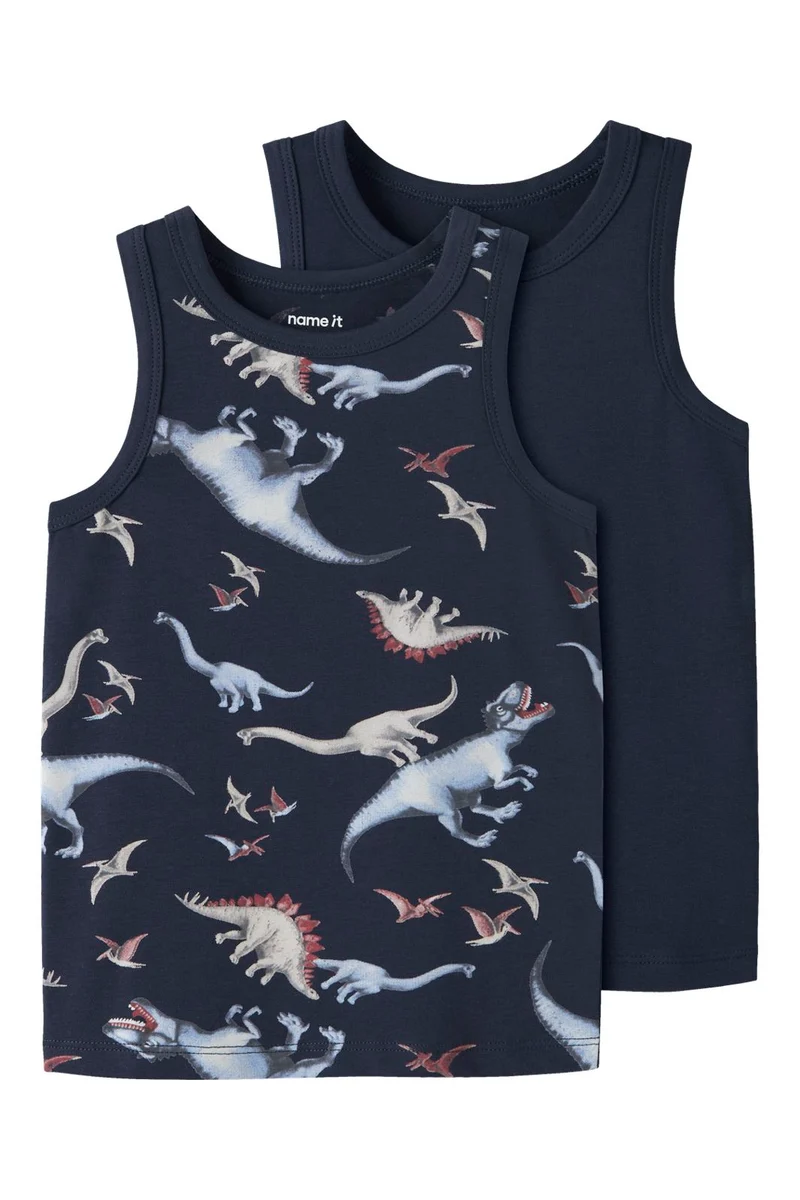 Name It - Nmmtank Top Navy Dino - 4994298 Navy Blazer W/ Navy Blazer