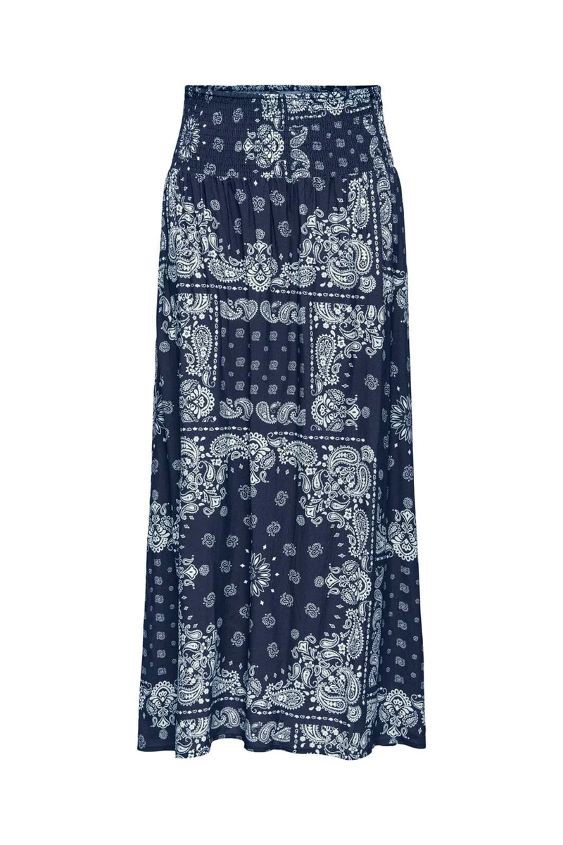 Only - Onlsaki Ambel Long Band Skirt - 5083231 Naval Academy Naval Bandana