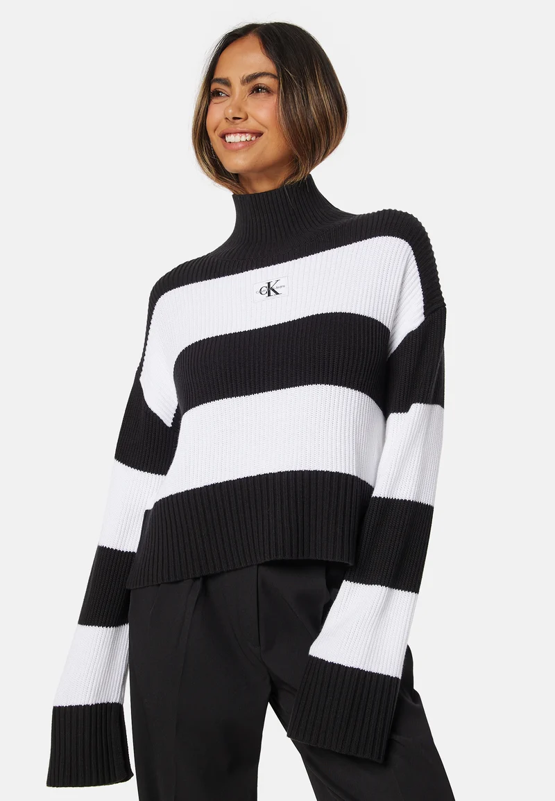 Label Chunky Sweater
