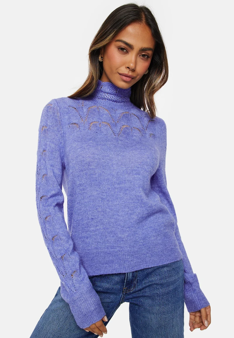 Pivi L/S High Neck Knit Pullover