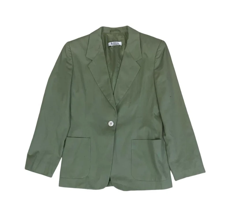 VTG 90S MARELLA LIGHT GREEN ITALIAN BLAZER JACKET UK 10