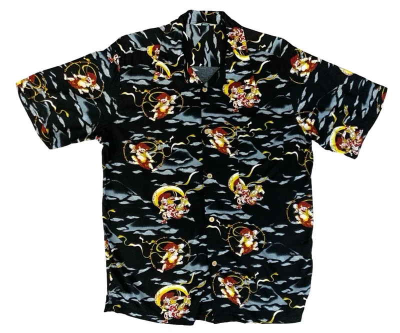 VTG ORIGINALS HAWAIIAN SURF ALOHA SHIRT COTTON TIKI ROCKABILLY HAWAII MEDIUM
