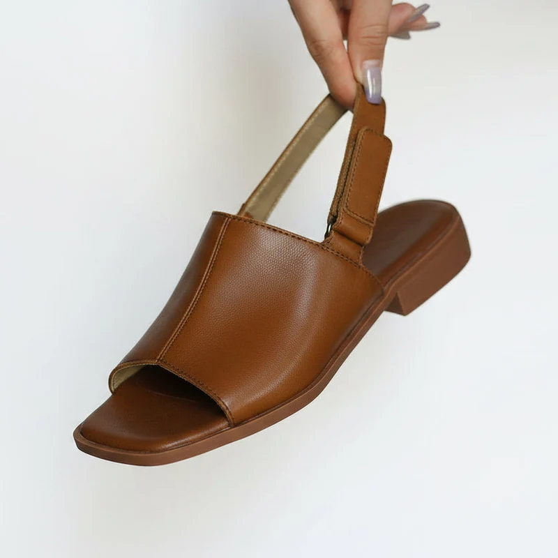 Dam Sandaler Peep Toe Klassisk Design