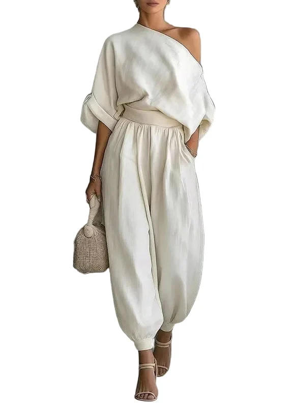 Damset Oversized One Shoulder Sommarstil