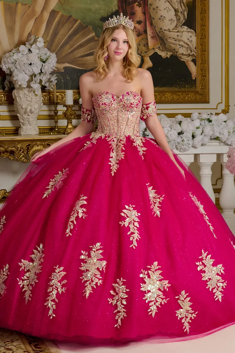 Off Shoulder Sweetheart Neckline Quinceanera-klänning från Elizabeth K - GL3641