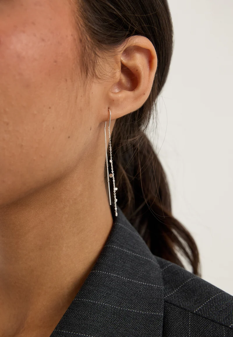 Baylen Chain Earrings Silver-plated