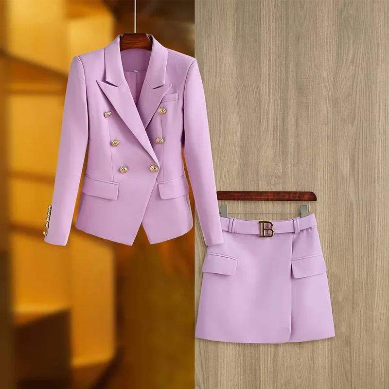 Two-Piece Skirt Set in lavender