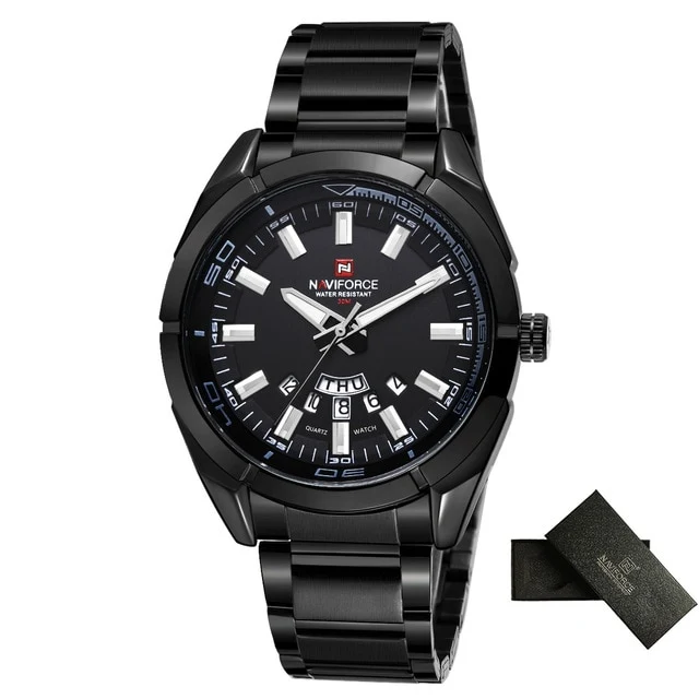 Men Watches Business Quartz Watch Men's Stainless Steel Band 30M Waterproof Date Wristwatches Relogio Masculino