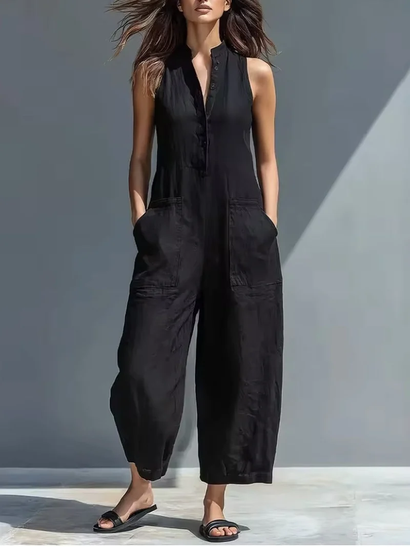 Lotte | Minimalistisk Ärmlös Jumpsuit