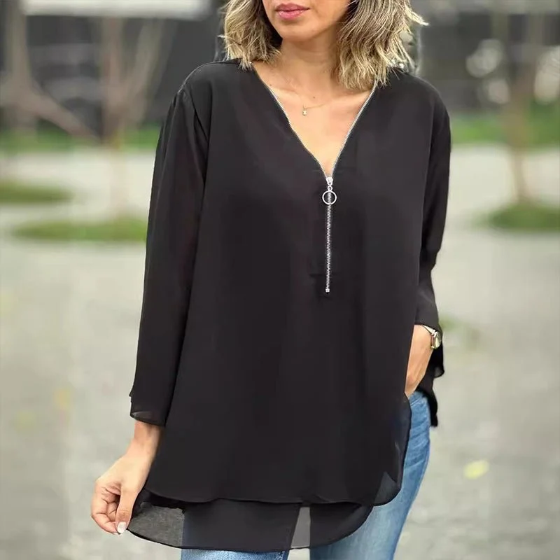 Lorelai | Elegant blus i chiffong