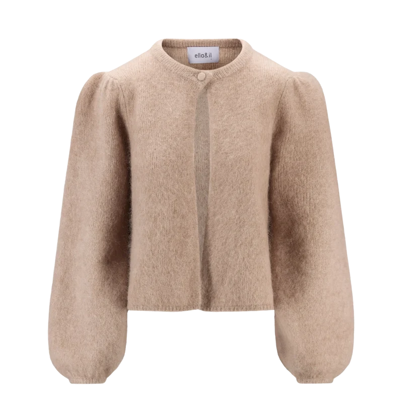 Amelia Chunky Cardigan - Hazel Beige