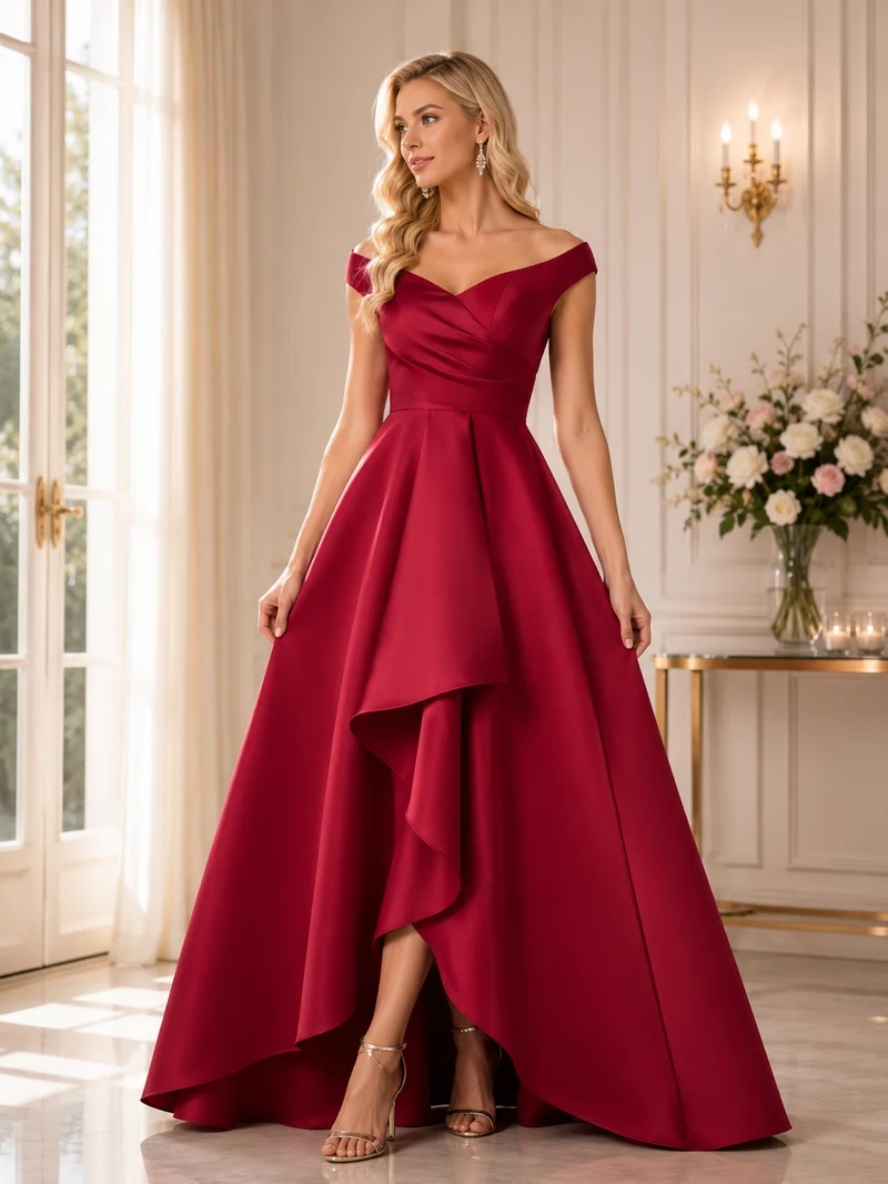 Aftonklänning / Balklänning 0042 burgundy