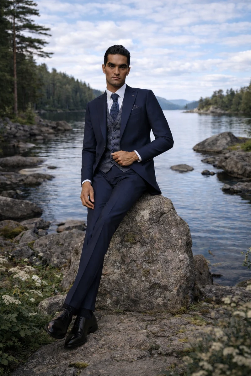 Javier Arnaiz kostymset 5 delar blue