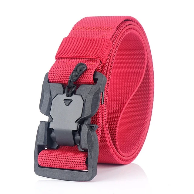 MEDYA Official Genuine Tactical Belt Quick Release Magnetic Buckle Military Belt Soft Real Nylon Sports Accessories MN057