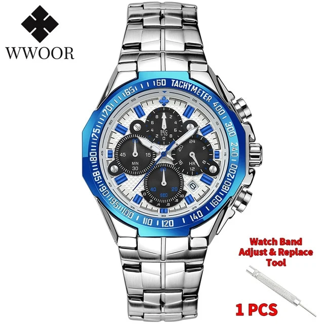 2020 New Men Watches Top Brand Luxury Gold Stainless Steel Quartz Watch Men Waterproof Sport Chronograph Relogio Masculino