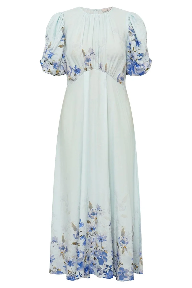 A-View - Botanic Dress AV8141 - 282 - Light Blue