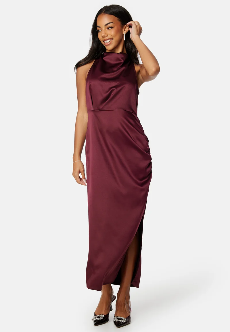 Ellie S/L Midi Wrinkle Dress