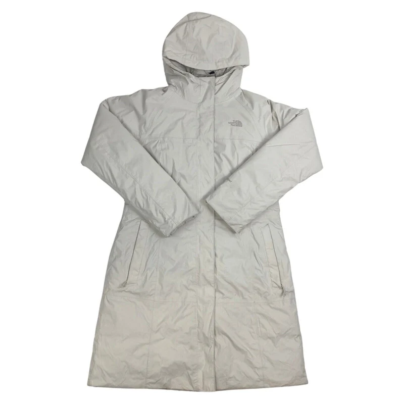 Vintage 2000s White Padded The North Face Waterproof Outdoor Jacket Coat Large