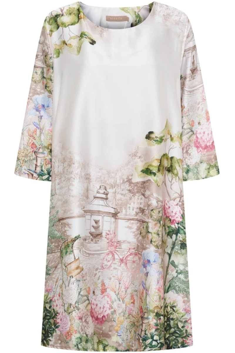 Marta Du Chateau - Mdcfabiana Dress 7872 - Panna
