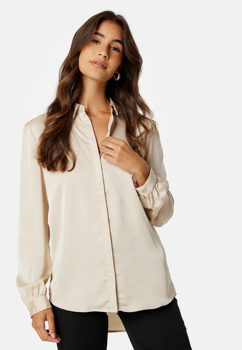 Ellette Satin L/S Shirt