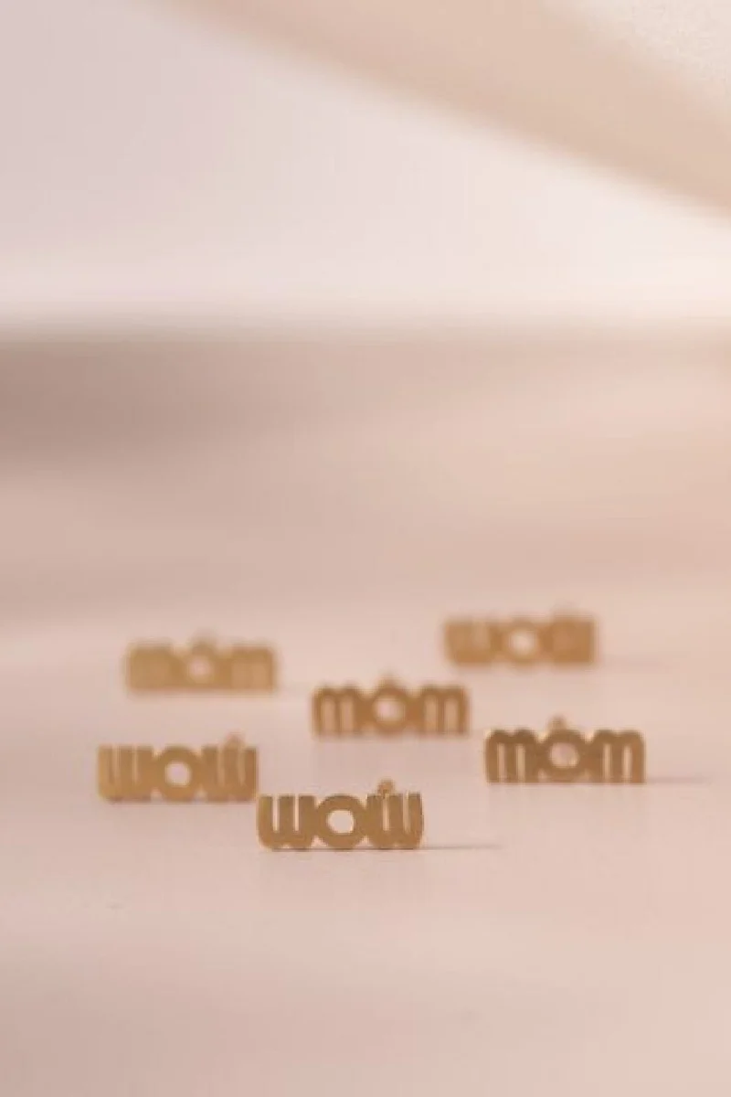 Stine A - Wow Mom Earring Goldenen - 1259-02-S