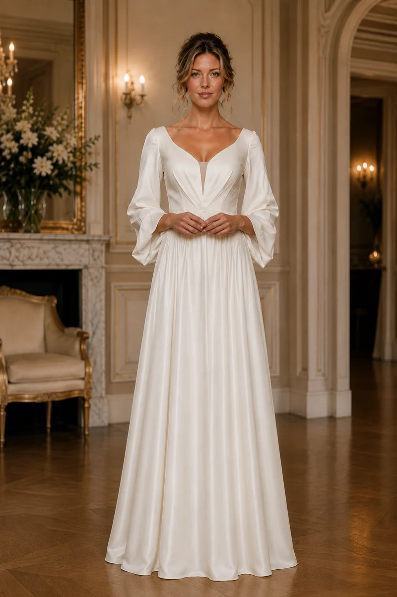 REA Brudklänning PartyLine H1015 ivory