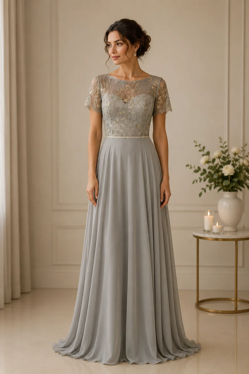 REA Aftonklänning / Balklänning Susanna Rivieri 312123 grey/sand