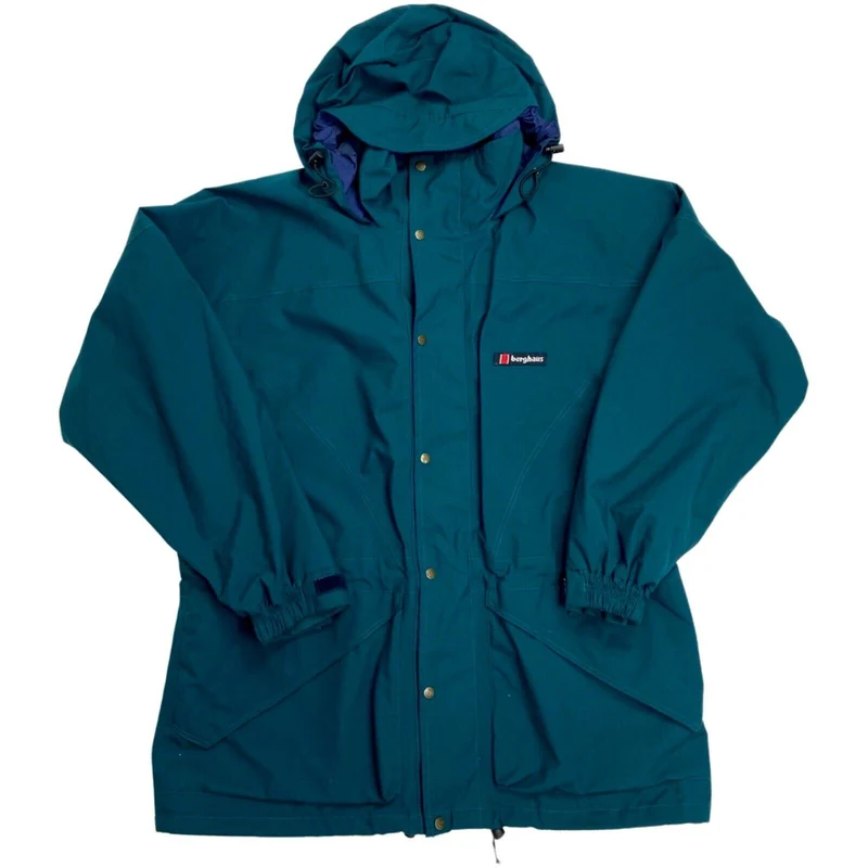 Vintage 1990s Green Berghaus Gore-Tex Windbreaker Jacket Coat Extra Large