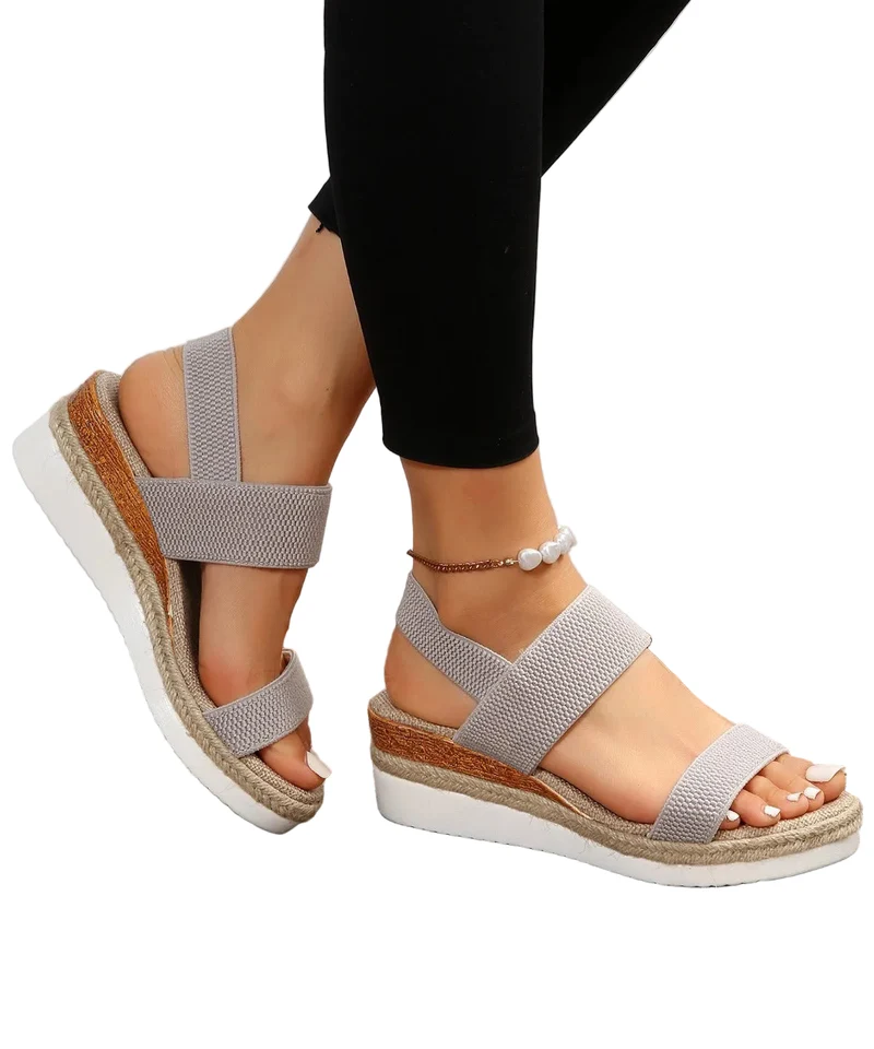 Kvinnors Kilklack Sandaler Splicing