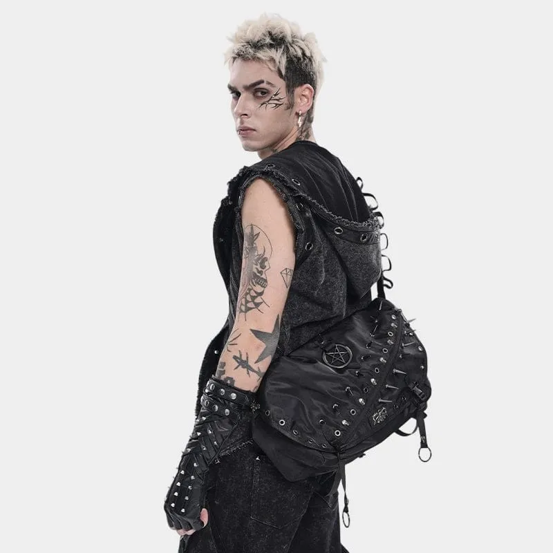 Herr Punk Pentacle Öljetter & Nitar Väska