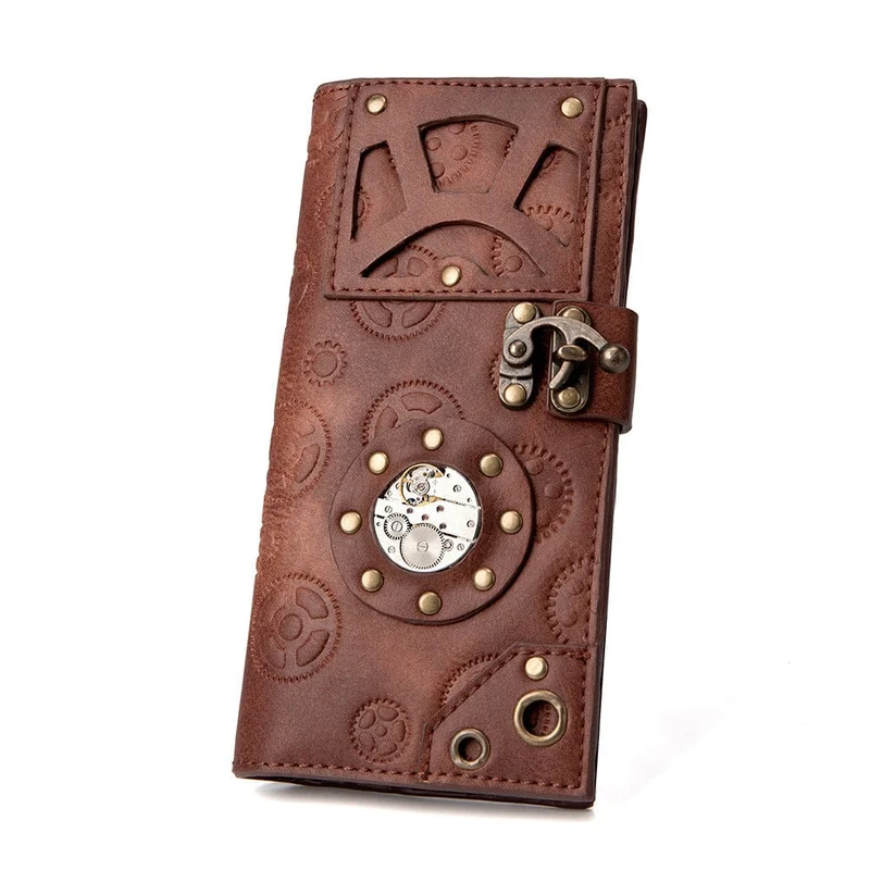 Plånbok med präglad Steampunk-utrustning för kvinnor