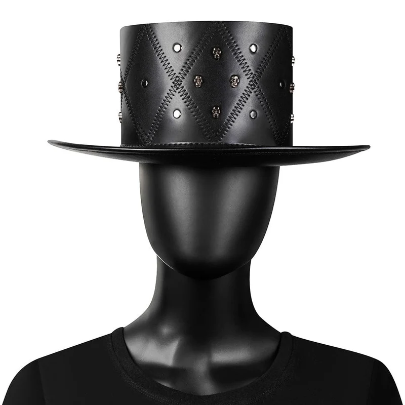 Unisex Punk Geometrisk Korsstygn Hög Hatt