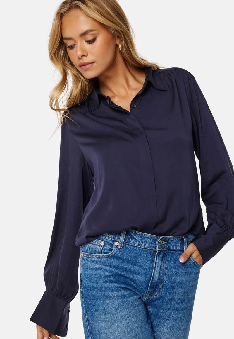 Regular Satin Shirt