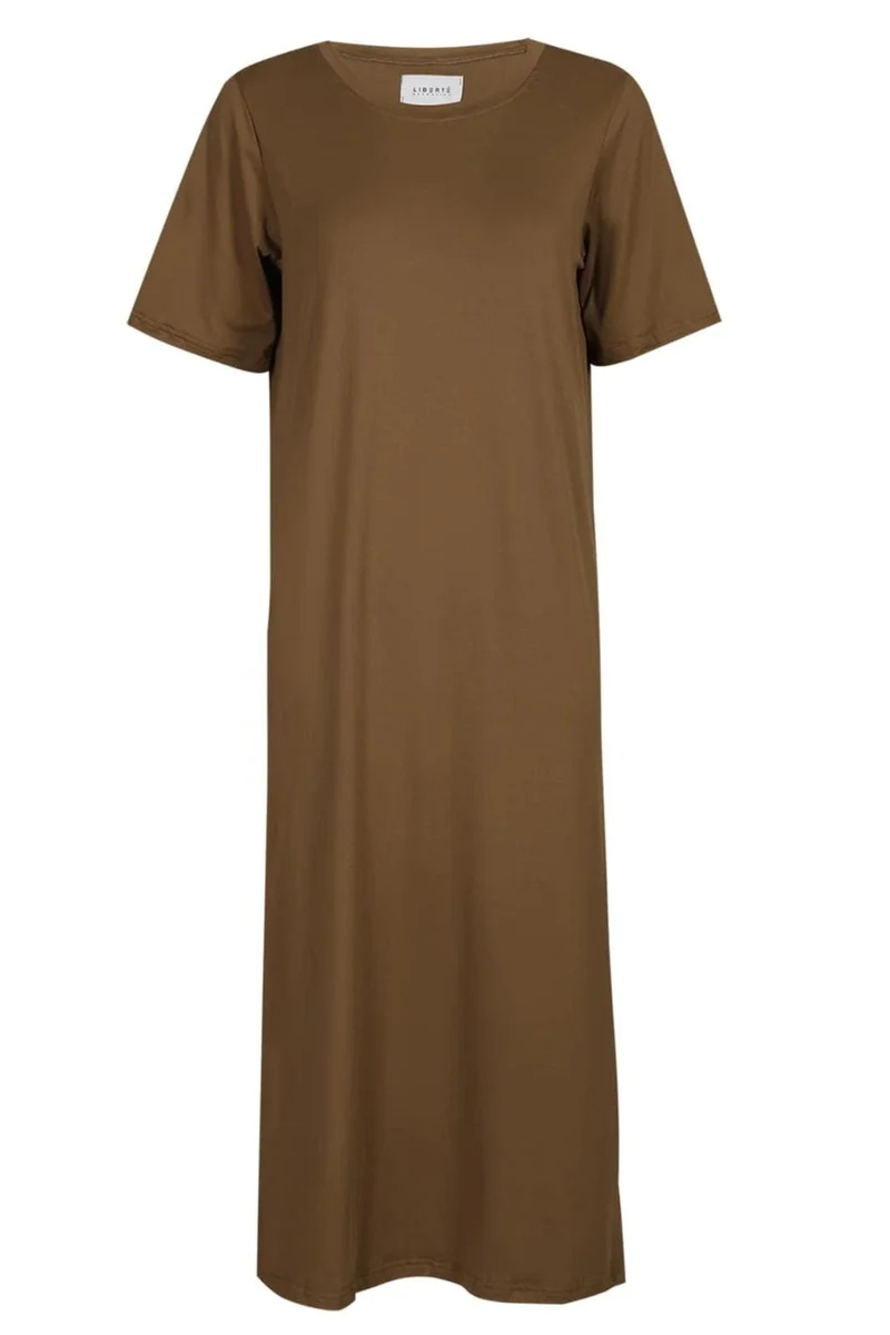 Liberte - Alma-Tshirt-Dress 9562 - Shitake Brown