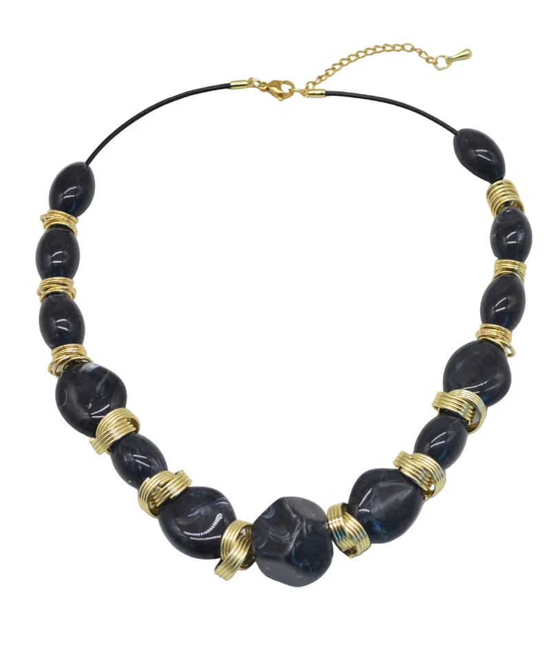 Damhalsband Boho Asymmetrisk med Pärlor