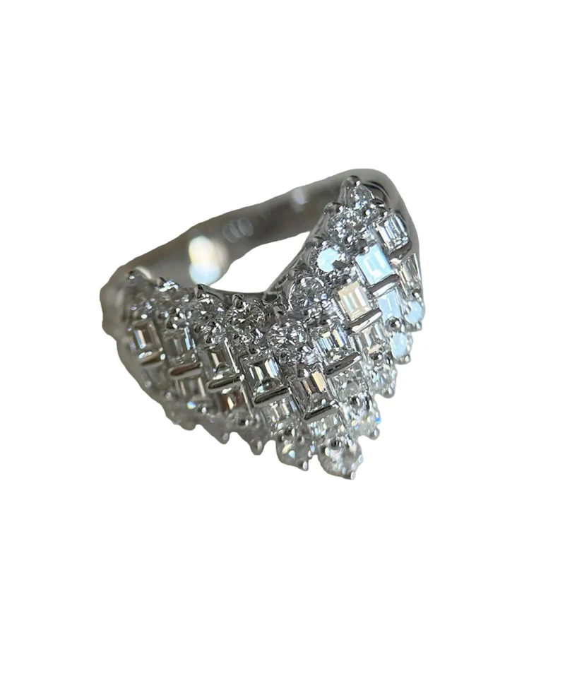 Damring med zirkon och sterling silver