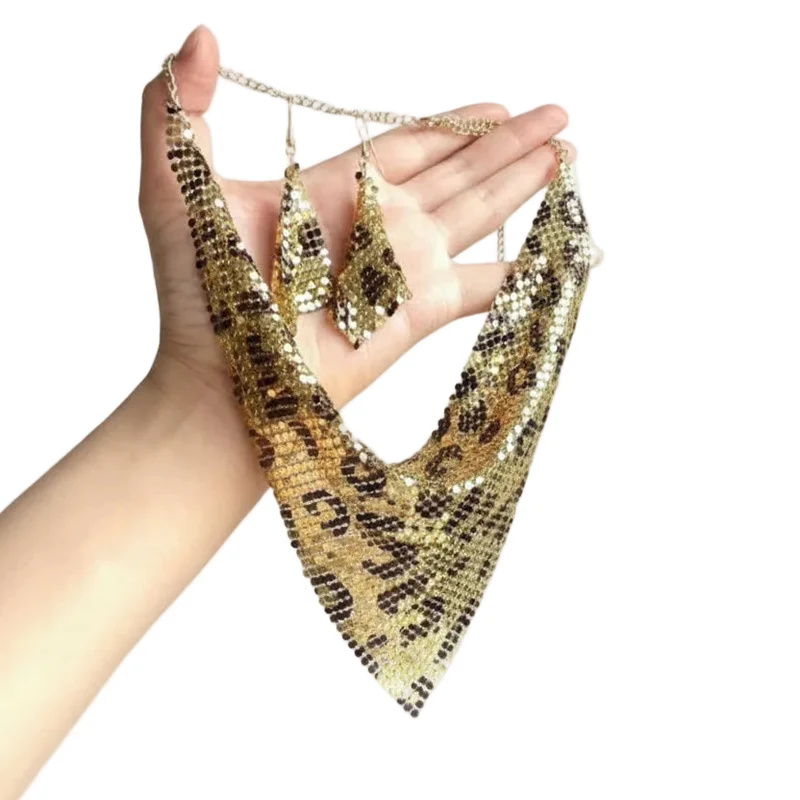 Dam Halsband Set Triangulär Design Modern Stil