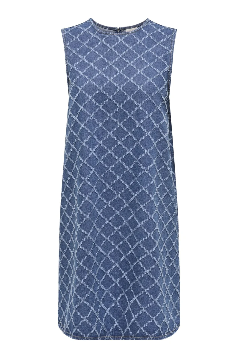JDY - Jdyemilie-Sabrina S/L Dress - 4878750 Medium Blue Denim