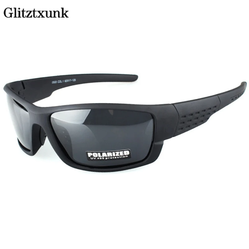 Polarized Sunglasses Men Brand Designer Square Sports Sun Glasses for Men Driving Black Frame Goggle UV400 okulary