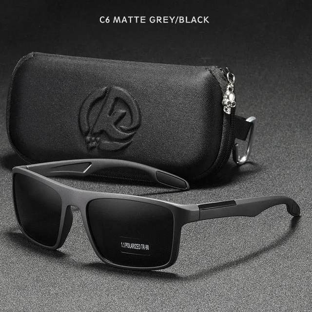 Rectangular Ultra Light TR90 Sunglasses Men Polarized TAC 1.1mm Thickness Lens Driving Sun Glasses Women Sports Cat.3