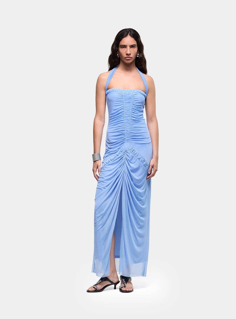 MEGAN BLUE MIDI DRESS