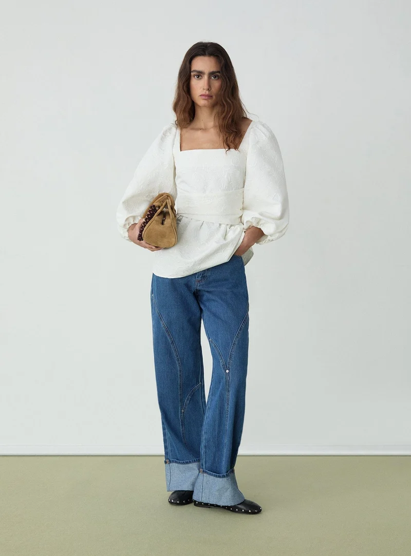 CECILE WHITE BLOUSE