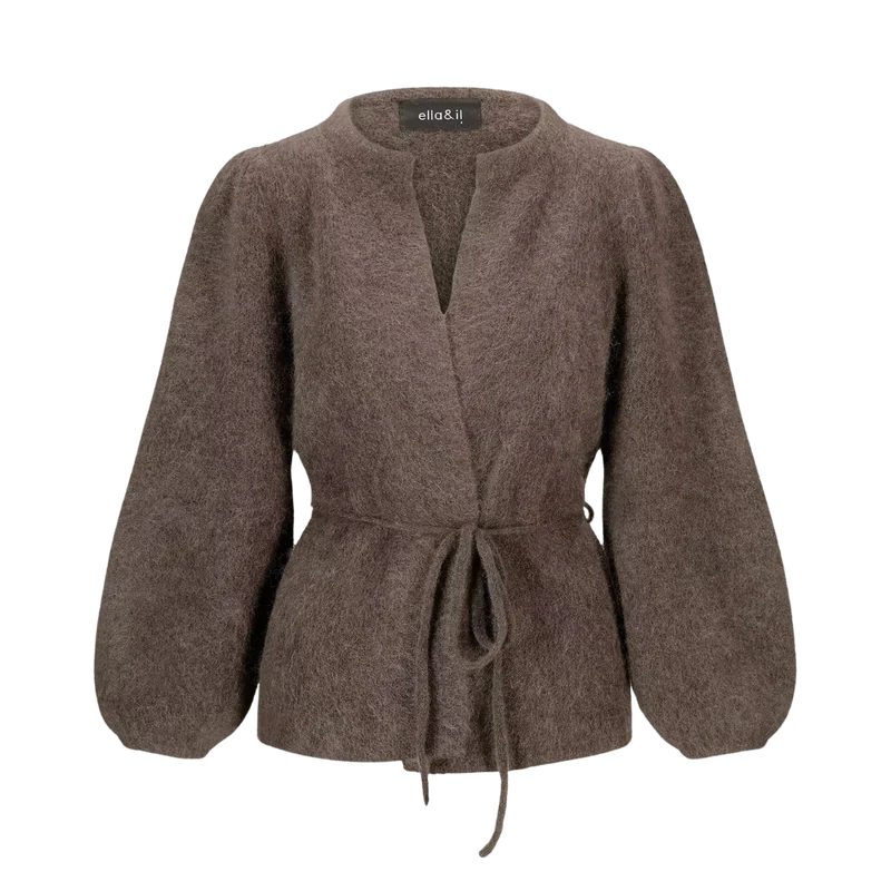 Fredrikke Chunky Cardigan - Brown