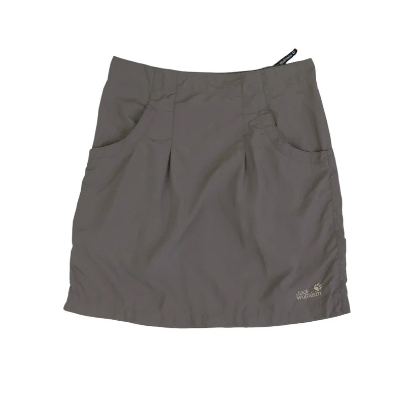 Vintage 00s ‘Jack Wolfskin’ Brown Cargo Utility Travel Mini Skirt 10 12