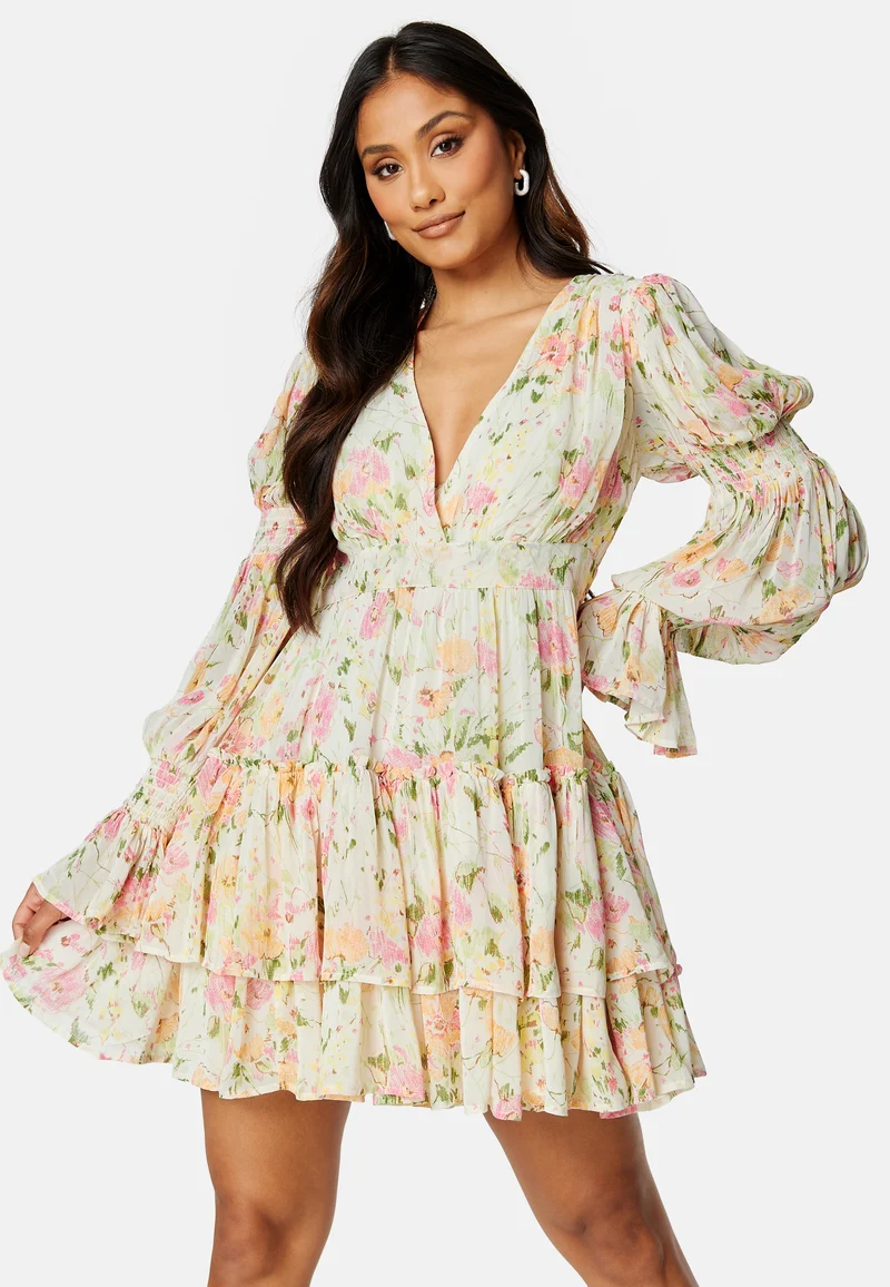 Georgette V-Neck Dress