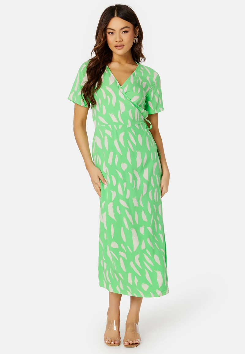 Ema Elise Long Wrap Dress