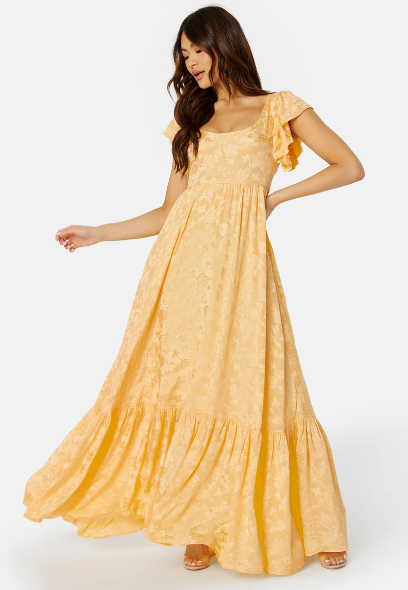 Jacquard Open Back Dress