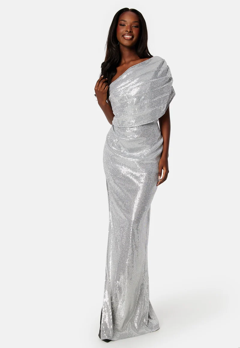 Luna Sequin One Shoulder Dress