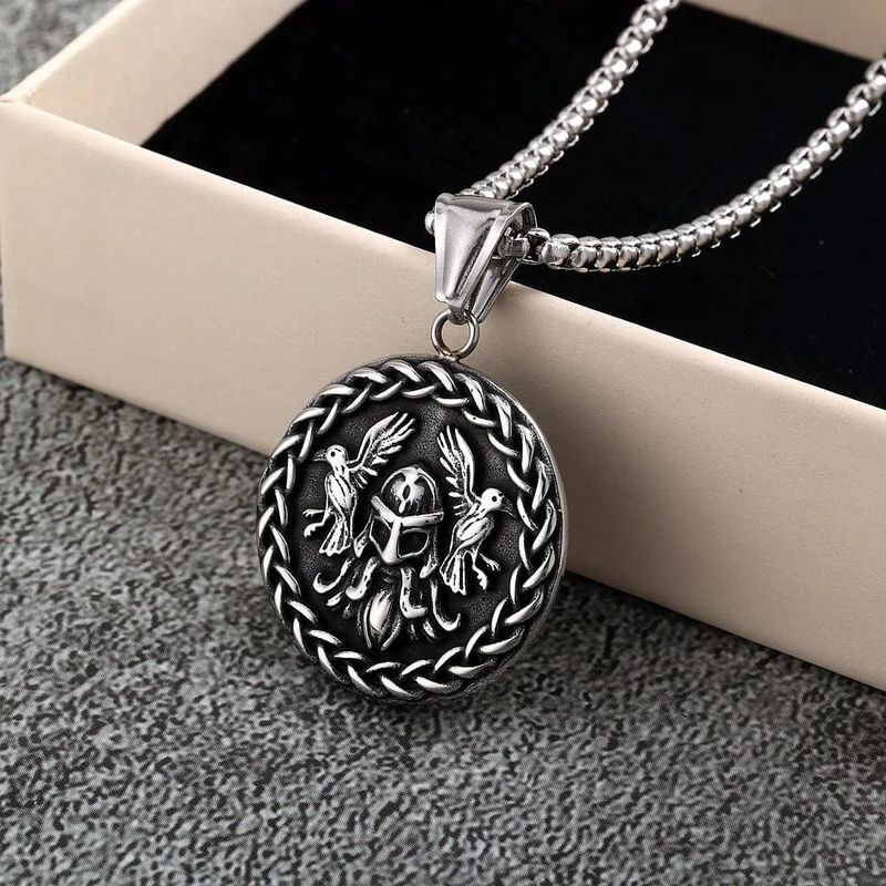 Punkfågelhalsband för män